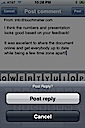 Posting a Reply